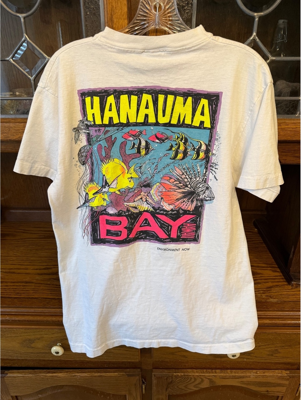 Vintage Fruit of the Loom Cornucopia Made in USA Hanauma Bay Hawaii Graphic T L